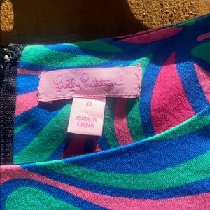 Lilly Pulitzer black floral dress size 0.